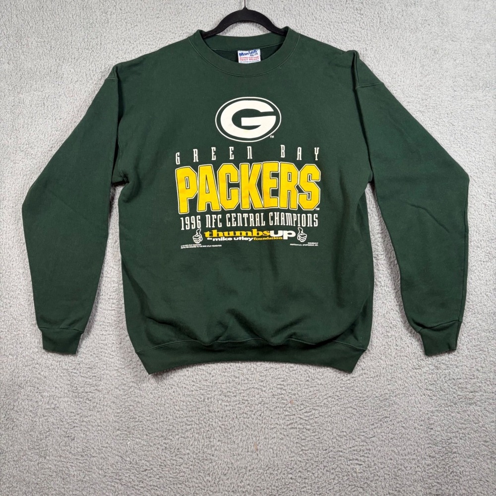 Vtg Green Bay‎ Packers 1996 NFC Central Champions Murina Sweatshirt XL USA